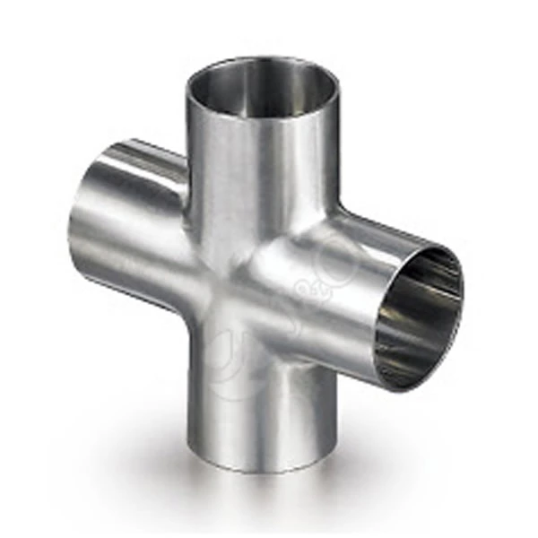 DIN Sanitary Stainless Steel Butt Weld Cross