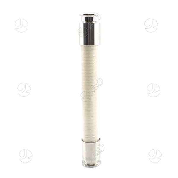 Polyester Reinforced Silicone Hose With Stainless Steel Clamped Ends