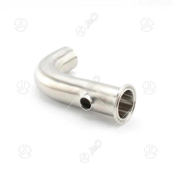 Custom-made Stainless Steel Sanitary 90 Degree 3-way Clamp-Weld Elbow