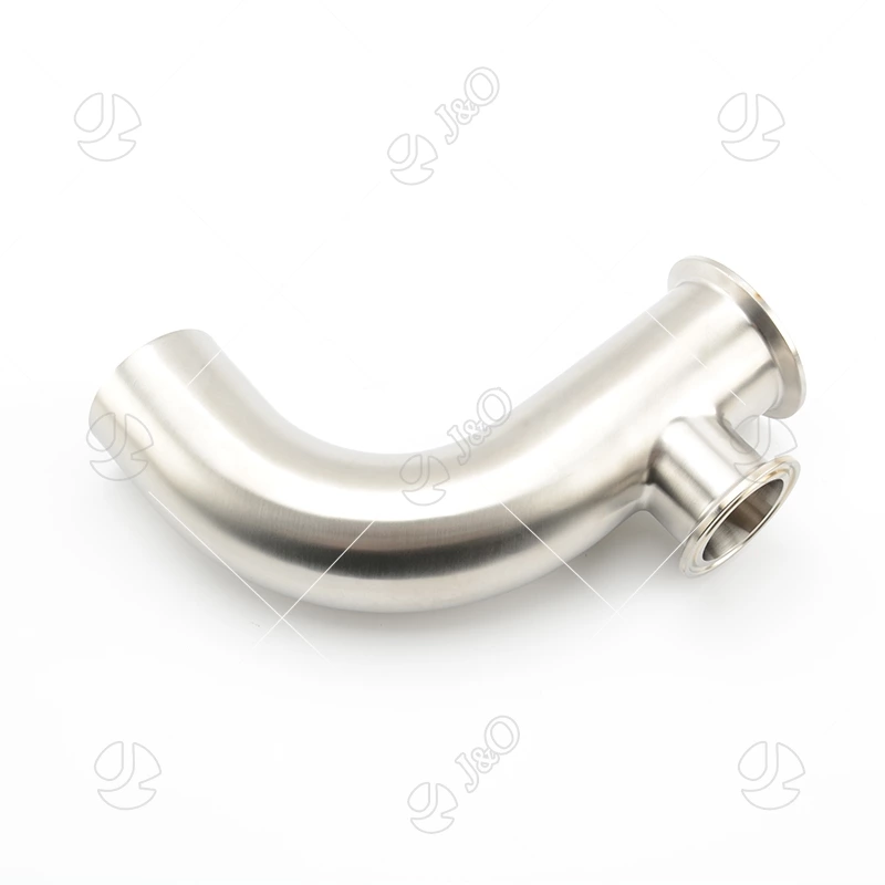Sanitary Stainless Steel 90 Dgree 3-way Clamp Elbow Custom-made