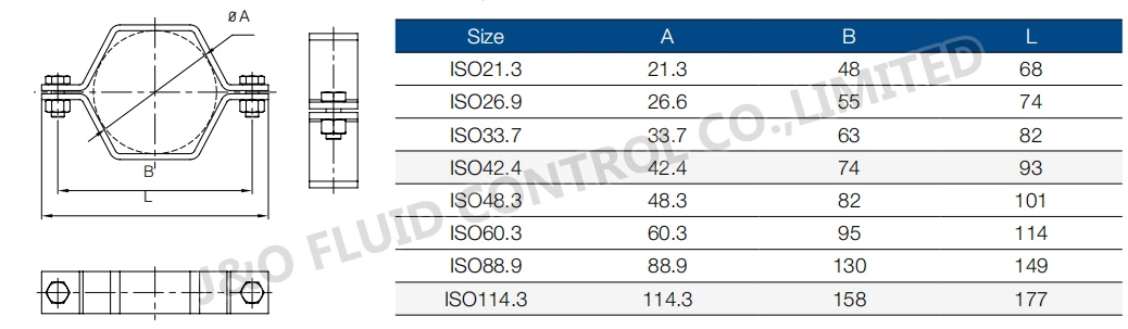 Cooling Water Liquid Data Center Sanitary Stainless Steel TH4 Hex Pipe Holder Without Base
