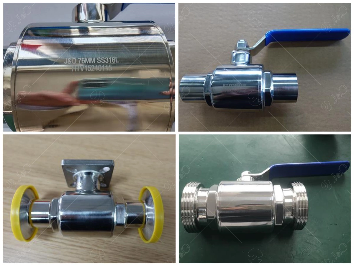 Sanitary Stainless Steel Cooling Water Energy Storage Data Center Clamped Ball Valve