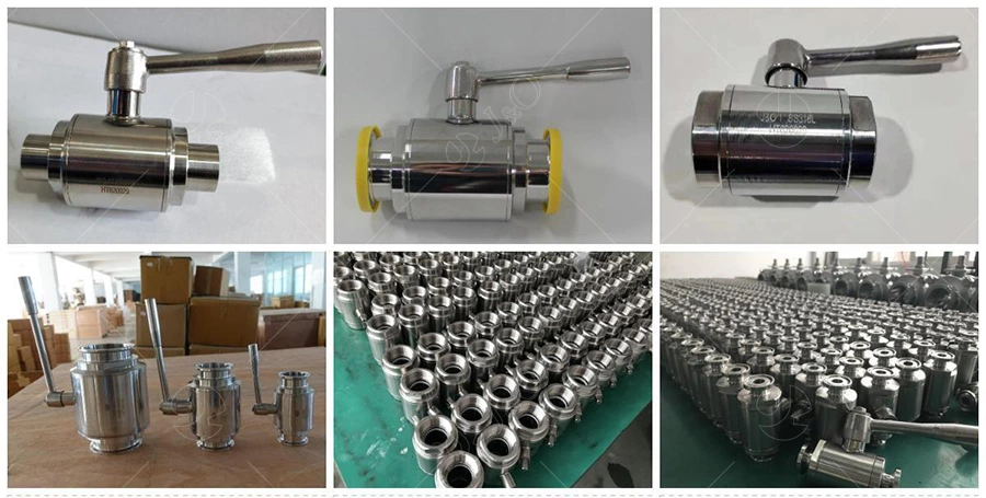Water Cooling Liquid Data Center New Type Sanitary Stainless Steel Welding Ball Valve