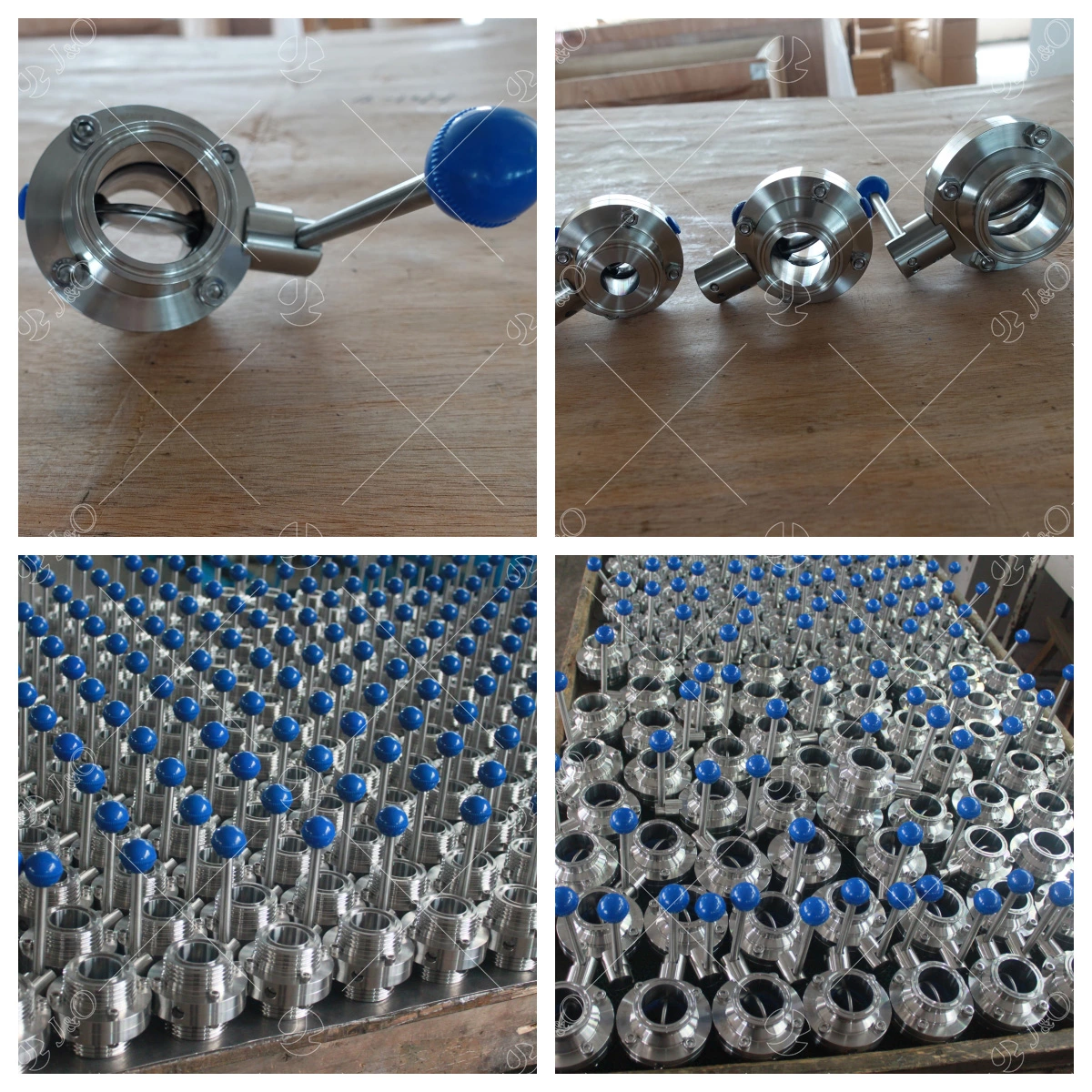 Data Center Water Cooling Zero Fluid Loss Hygienic Stainless Steel Butt-Weld Butterfly Valve with Pull Handle