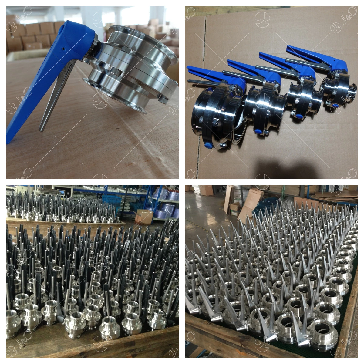 Liquid Cooling Water Data Center Hygienic Stainless Steel Thread Butterfly Valve With Plastic Handle