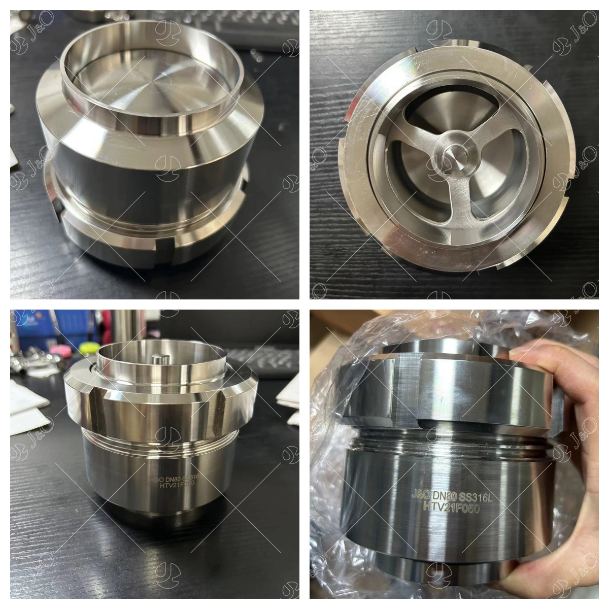 Stainless Steel Hygienic Data Center Liquid Cooling Water Sanitary Union Type No-Return Check Valve
