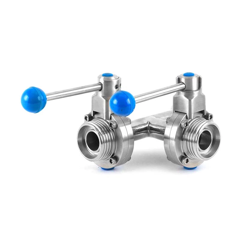 The Sanitary Butterfly Valve Is Streamlined When Opened.