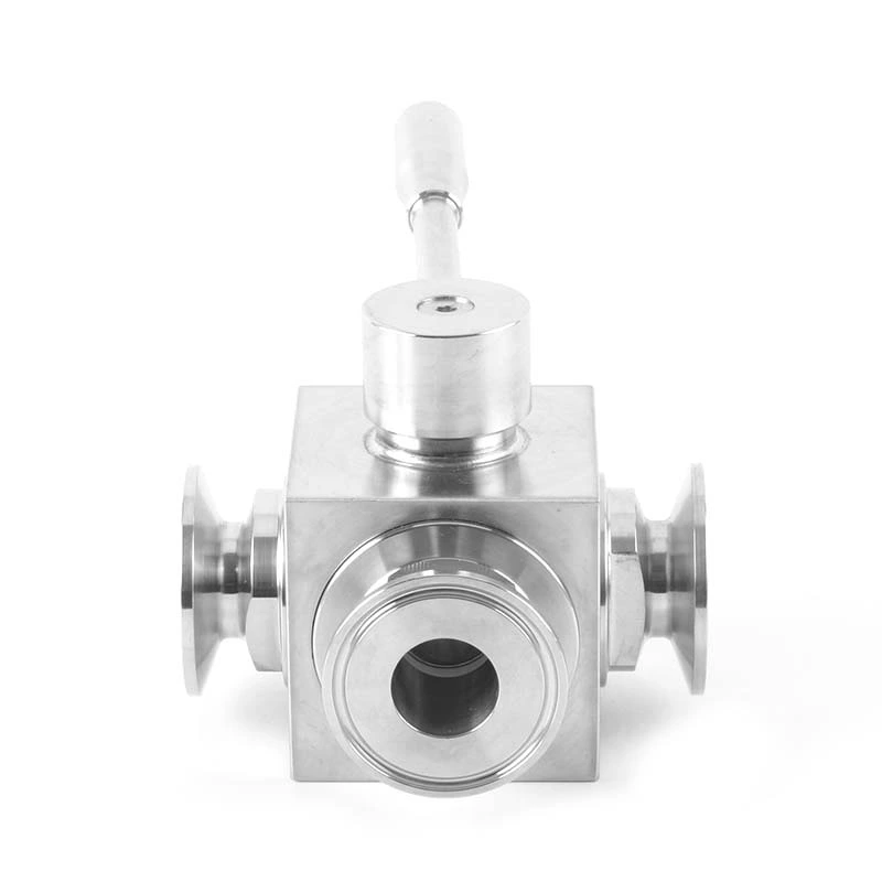 Sanitary Valve Pneumatic Structure And Handle Use