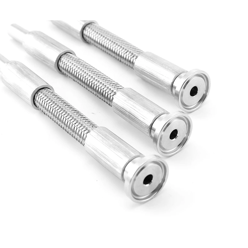 Sanitary Stainless Steel Braided Covered Smooth PTFE Hose