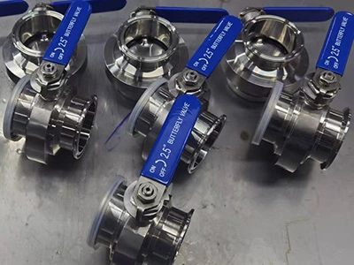 Data Center Chiller Cooling Water Hygienic One Piece 1PC Free Leak Butterfly Valve