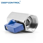 Data Center Water Cooling Stainless Steel SS304 SS316 NPT BSPT Thread Mini Ball Valve