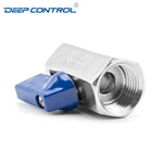 Data Center Water Cooling Stainless Steel SS304 SS316 NPT BSPT Thread Mini Ball Valve
