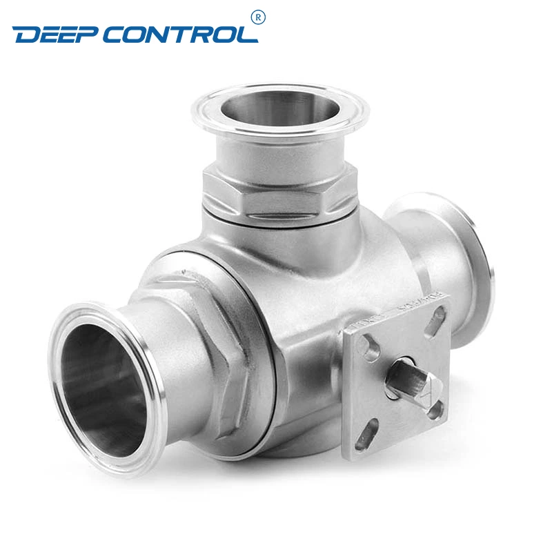 Liquid Cooling System Designs Sanitary Stainless Steel Auto Three Way Clamped Fixed Ball Valve