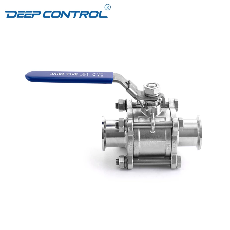 Liquid Data Cooling Water Leak Free Energy Storage Sanitary Stainless Steel 3PC Ball Valve