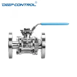 Liquid Cooling Water Energy Storage Hygienic Stainless Steel 3PC Flange Ball Valve