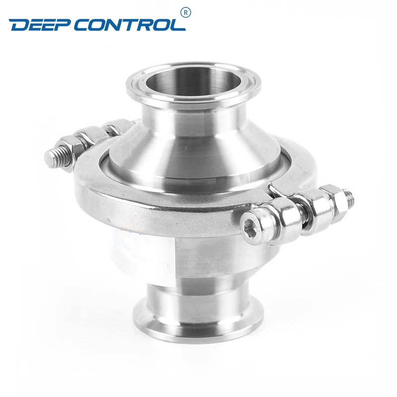 Data Center Liquid Cooling Water Stainless Steel Sanitary Tri Clamp No Return Check Valve With High Pressure Clamp
