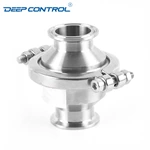 Data Center Liquid Cooling Water Stainless Steel Sanitary Tri Clamp No Return Check Valve With High Pressure Clamp