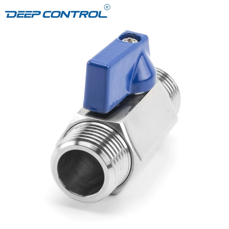 Energy Storage Liquid Cooling Water SS304 SS316 Stainless Steel PN63 BSPT Thread Male Male Mini Ball Valve