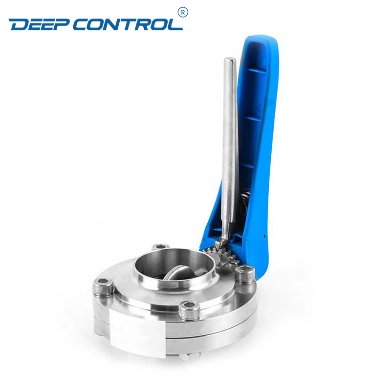 Coolant Distribution Units Data Center Sanitary Stainless Steel Welding Butterfly Valve With Plastic Handle