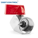 Water Cooling Liquid Data Center Stainless Steel SS304 SS316 BSPT NPT Female Hose Adapter Thread Mini Ball Valve