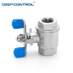 Data Center Cooling Water Free Leak Stainless Steel 2PC Female Ball Valve