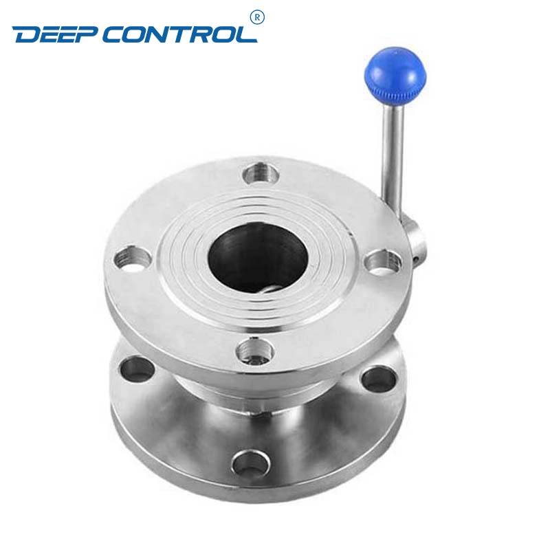 Flow of Coolant Sanitary Stainless Steel Flanged Butterfly Valve