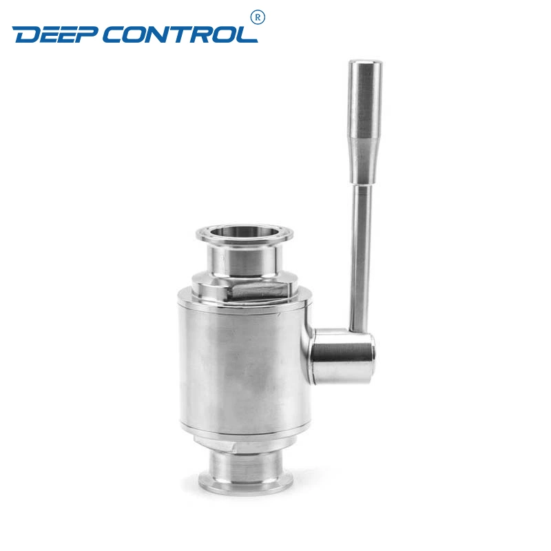 Direct to Chip Liquid Cooling Hygienic Stainless Steel 2-way Tri-Clamp Ball Valve