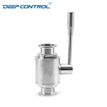 Direct to Chip Liquid Cooling Hygienic Stainless Steel 2-way Tri-Clamp Ball Valve