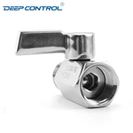 Liquid Cooling System Designs Data Center SS304 SS316 Stainless Steel Male Female BSPT NPT Thread Mini Ball Valve with SS Handle