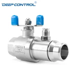 Liquid Cooling Water Energy Storage Leak Free Stainless Steel Sanitary Drain Ball Valve with Air Nozzle