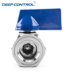 Energy Storage Liquid Cooling Water Stainless Steel SS304 SS316 Thread BSPT NPT Female Hose Adapter Mini Ball Valve
