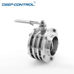 Liquid Cooling Water Data Center CDU Hygienic Stainless Steel Leak Free 3-Piece Butterfly Valve