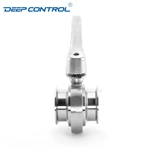 Data Center Chiller Cooling Water Hygienic One Piece 1PC Free Leak Butterfly Valve