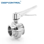 Data Center Chiller Cooling Water Hygienic One Piece 1PC Free Leak Butterfly Valve