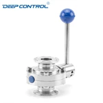 Direct Liquid Cooling Water Hygienic Stainless Steel Tri-Clamp Butterfly Valve