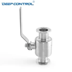 Liquid Cooling Data Center Stainless Steel One Piece Leak Free Hygienic Tri-Clamp Ball Valve