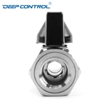 Data Center Cooling Water Leak Proof Connection Stainless Steel Male Female Thread BSPT NPT Mini Ball Valve