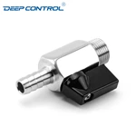 Stainless Steel SS304 SS316 Data Center Liquid Cooling Water NPT BSPT Thread Male Hose Rubber Adapter Mini Ball Valve