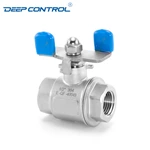 Data Center Cooling Water Free Leak Stainless Steel 2PC Female Ball Valve