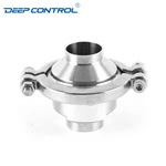 Hygienic Direct to Chip Liquid Cooling Stainless Steel Butt Weld Welding Check Valve With High Pressure Clamp