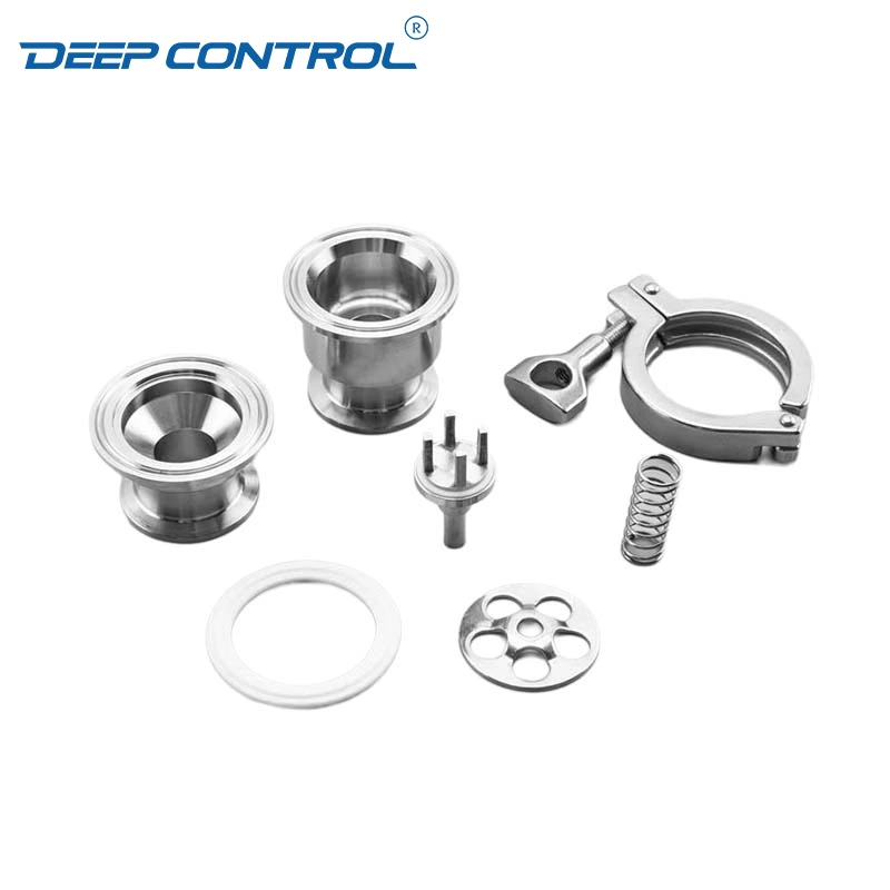 Data Center Cooling Hygienic Sanitary Stainless Steel Tri Clamp Clamped No-return Check Valve With PTFE Seal