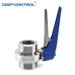 Liquid Cooling Water Data Center Hygienic Stainless Steel Thread Butterfly Valve With Plastic Handle