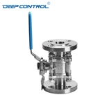 Liquid Cooling Water Energy Storage Hygienic Stainless Steel 3PC Flange Ball Valve