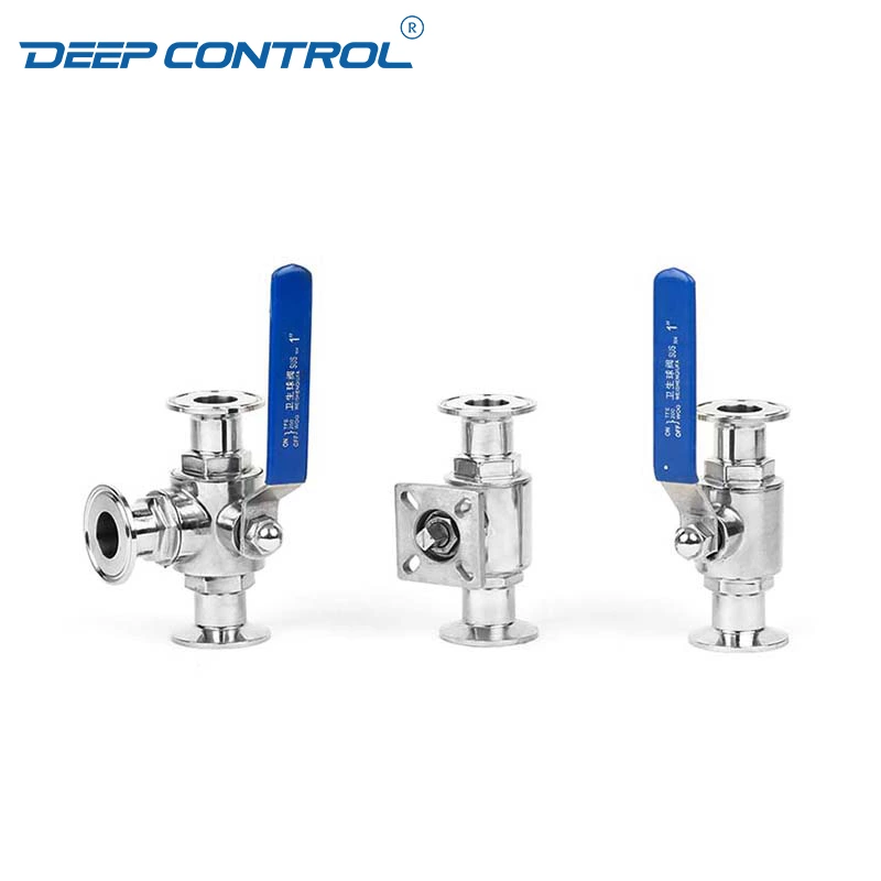 Data Center Cooling Water Hygienic Stainless Steel 2-way 3-way Ball Valve