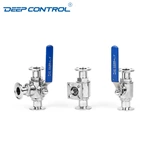 Data Center Cooling Water Hygienic Stainless Steel 2-way 3-way Ball Valve