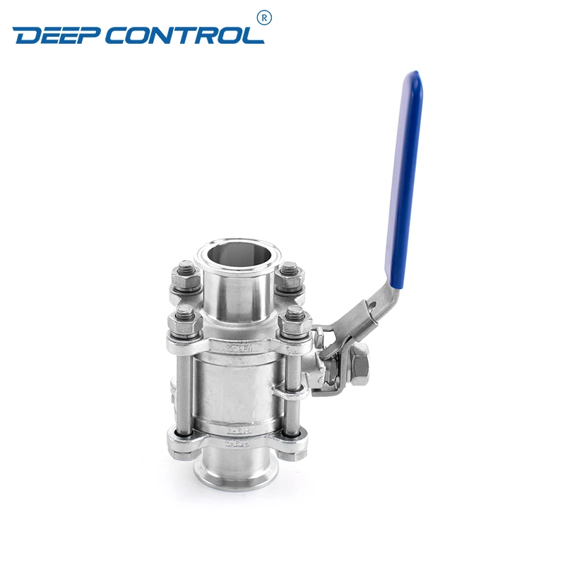 Liquid Data Cooling Water Leak Free Energy Storage Sanitary Stainless Steel 3PC Ball Valve