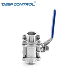 Liquid Data Cooling Water Leak Free Energy Storage Sanitary Stainless Steel 3PC Ball Valve