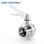 Data Center Chiller Cooling Water Hygienic One Piece 1PC Free Leak Butterfly Valve