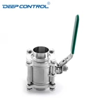 Energy Storage Water Data Cooling Water Hygienic Stainless Steel 3PC Butt Weld Ball Valve