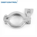 Hygienic Stainless Steel Sanitary Water Cooling Liquid Data Center 13SF Double Pin Pipe Clamp